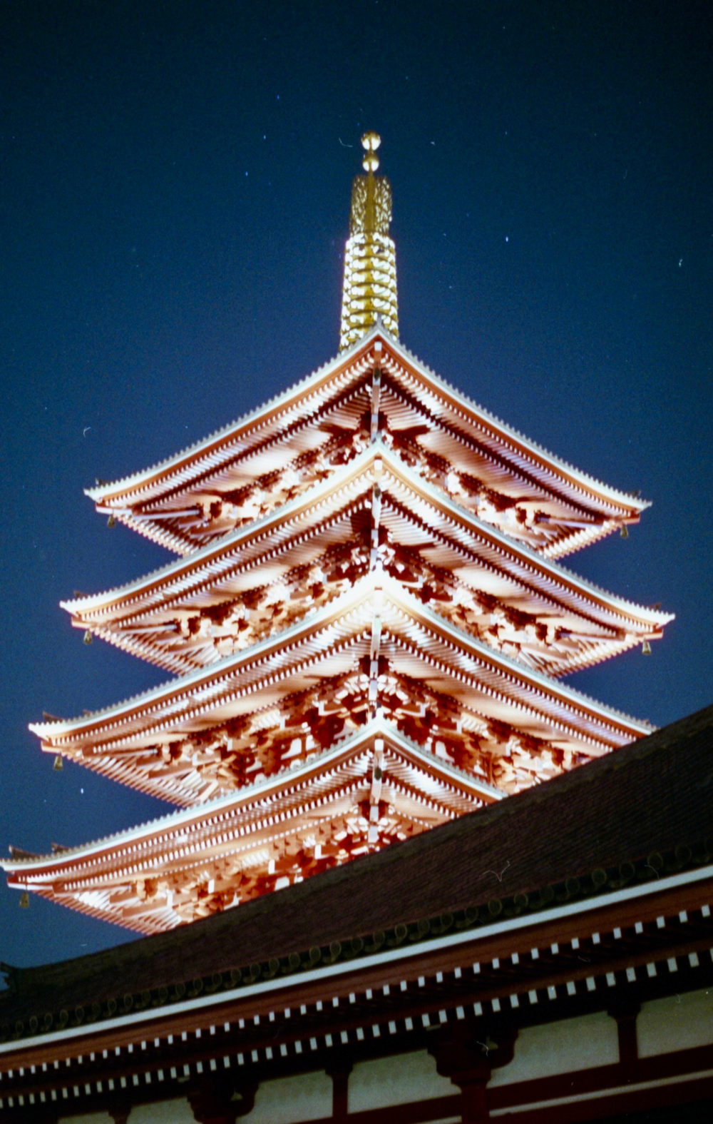 Traditional Japanese pagoda