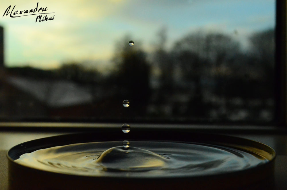 Light refraction in water